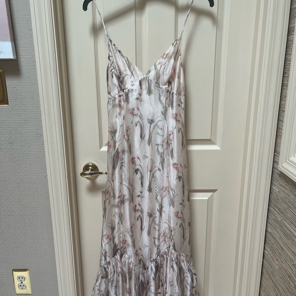 Storia Floral Satin Dress